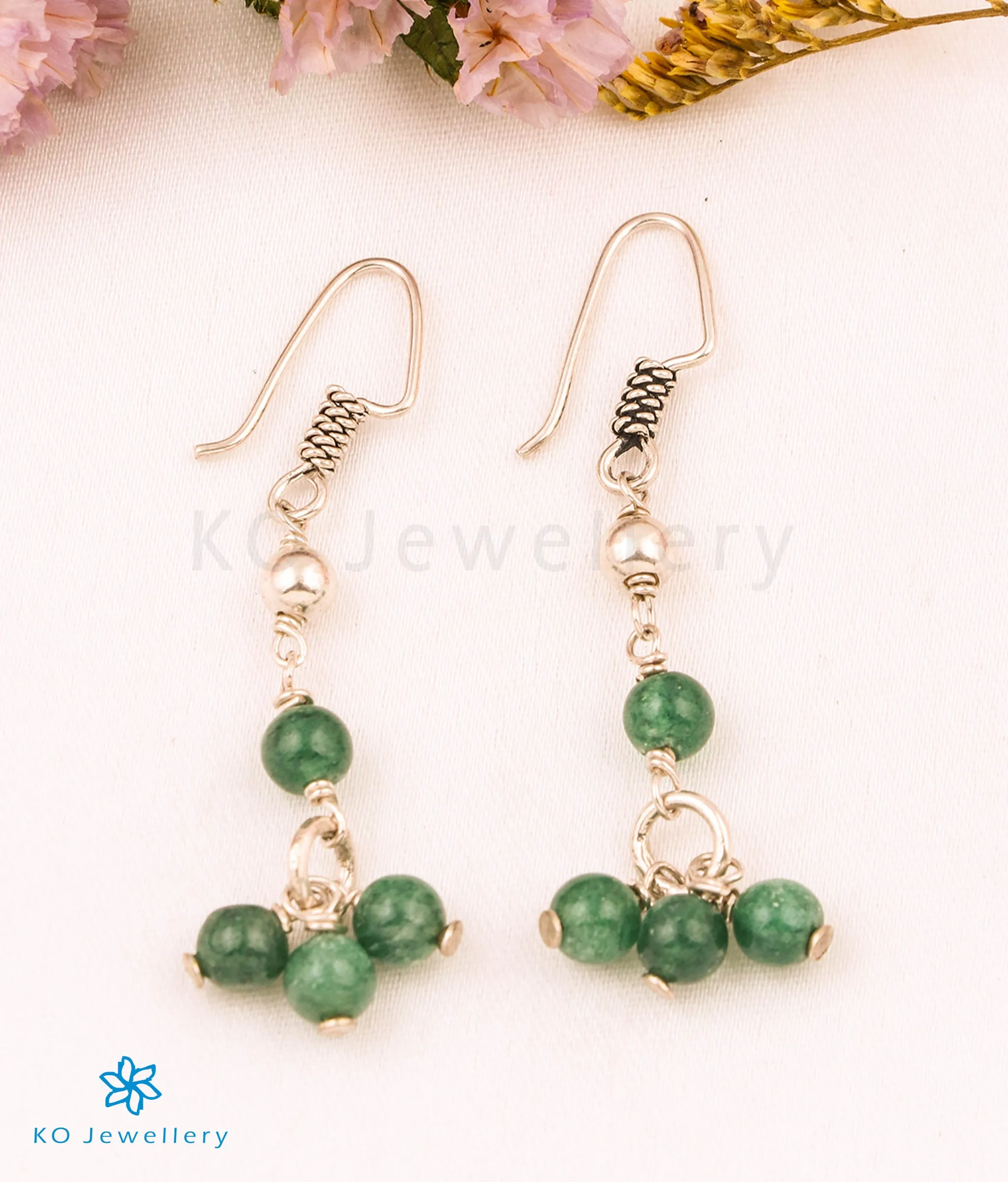 The Malachite Silver Gemstone Earring