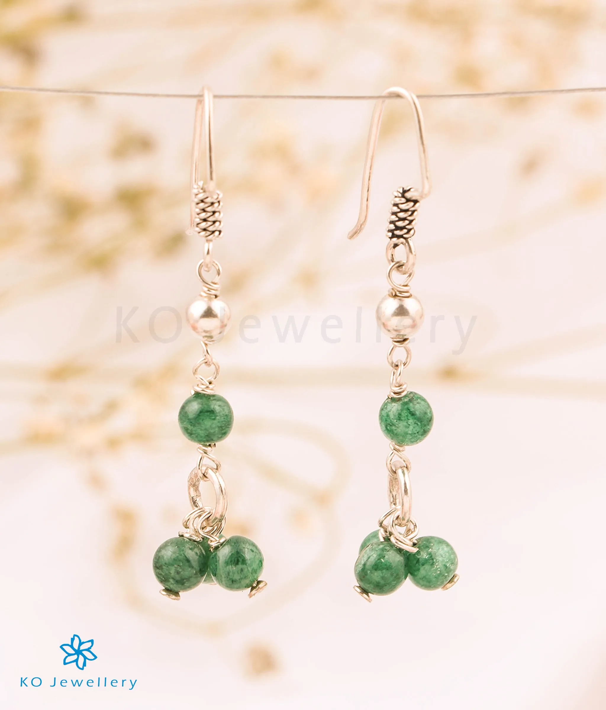 The Malachite Silver Gemstone Earring