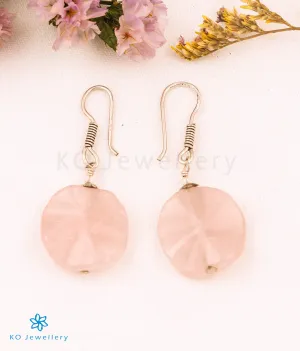 The Rose Quartz Silver Gemstone Earring