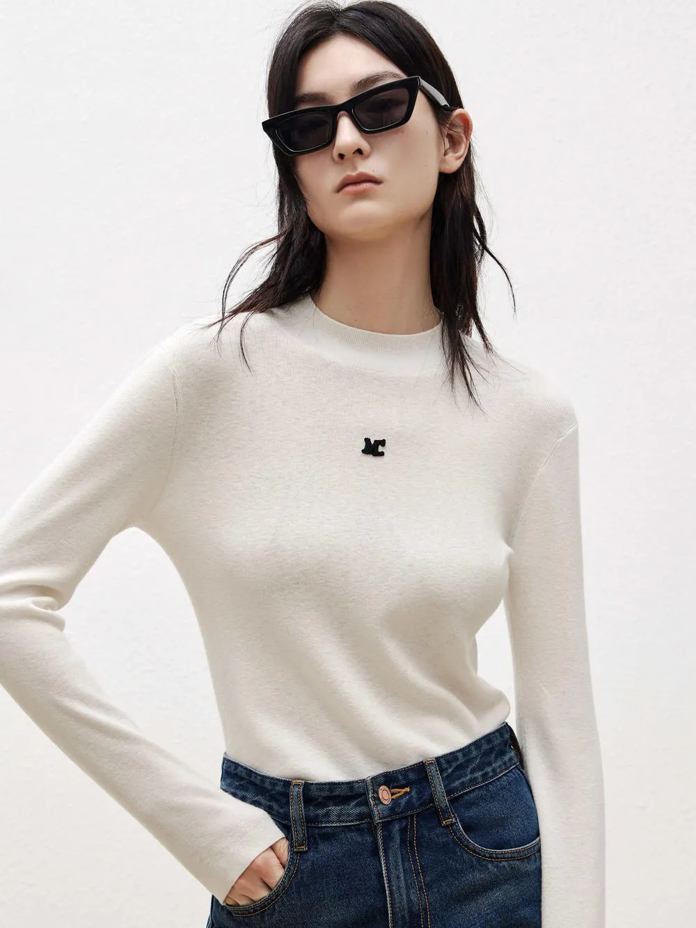 Wool Blend Knitted Top