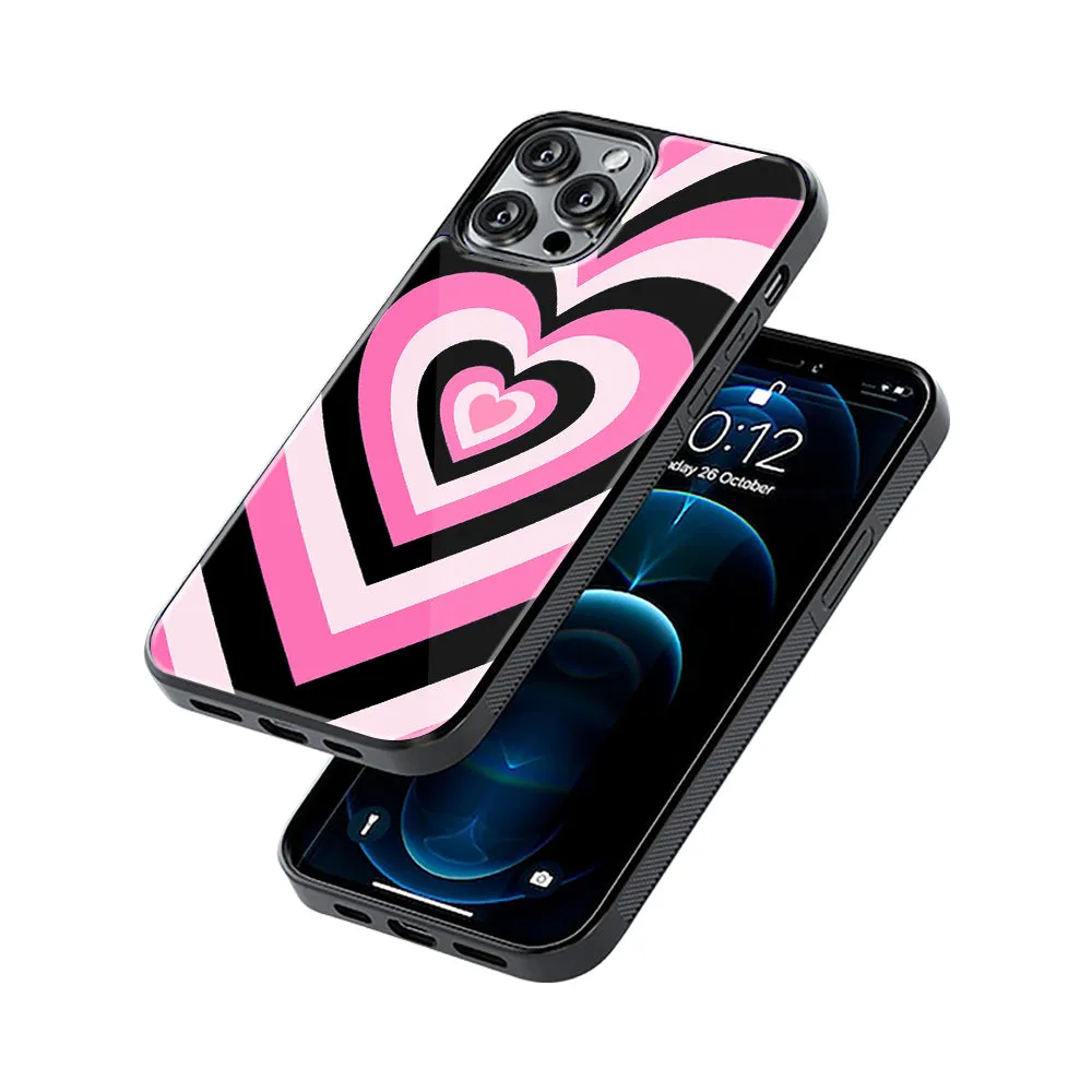 Y2K Bubblegum Hearts Phone Cover | Glass Case