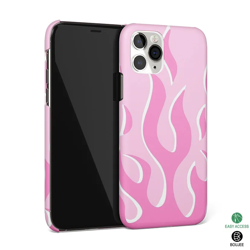 Y2K Retro Pink Flames Phone Cover | Matte Case