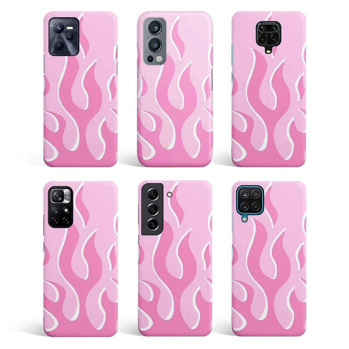 Y2K Retro Pink Flames Phone Cover | Matte Case